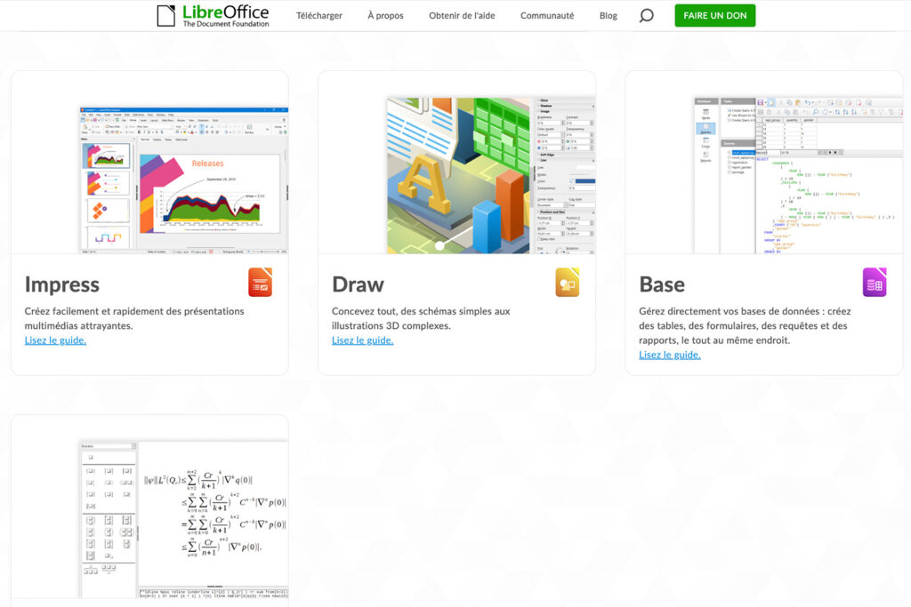 Création de graphique dans LibreOffice Calc directement depuis le tableur — écran d'ordinateur avec graphique tableur