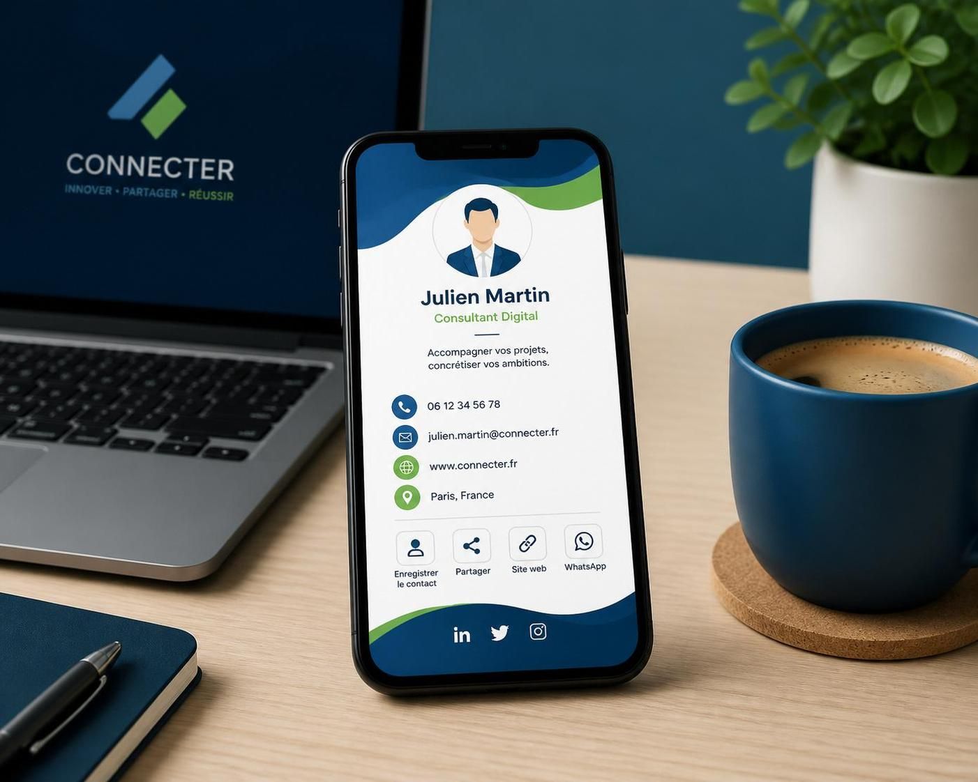 découvrez 5 outils gratuits pour créer facilement votre carte de visite virtuelle en ligne et donnez une image professionnelle à votre réseau.