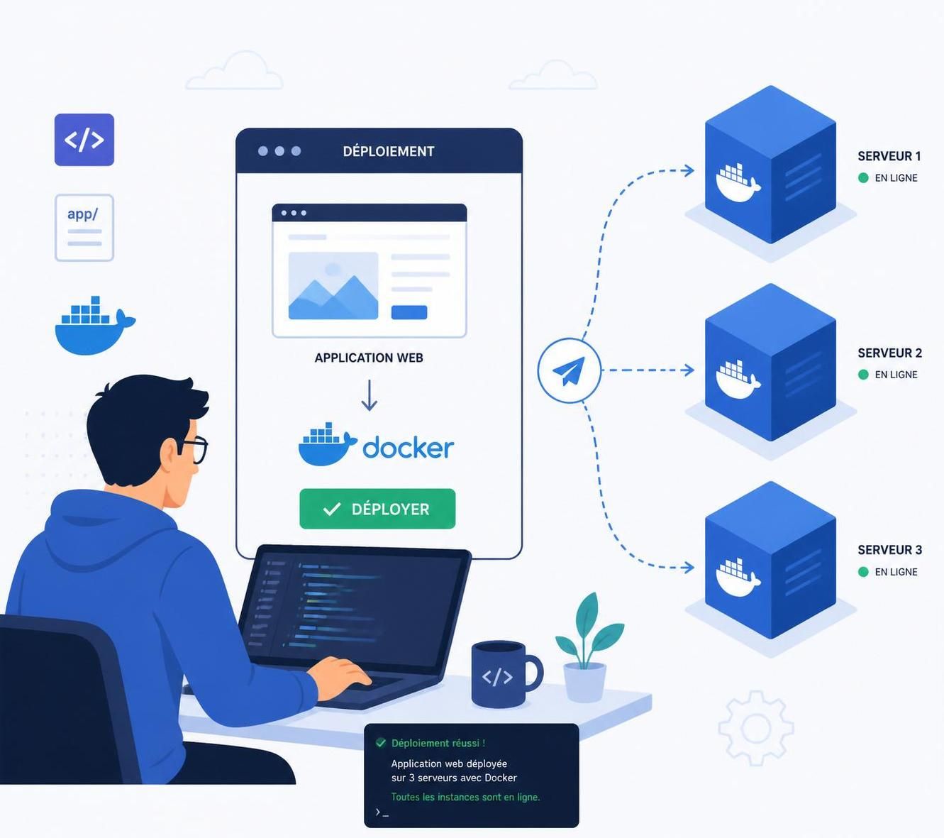 découvrez pourquoi docker révolutionne le développement avec ses 4 avantages clés des conteneurs : simplicité, portabilité, efficacité et isolation.