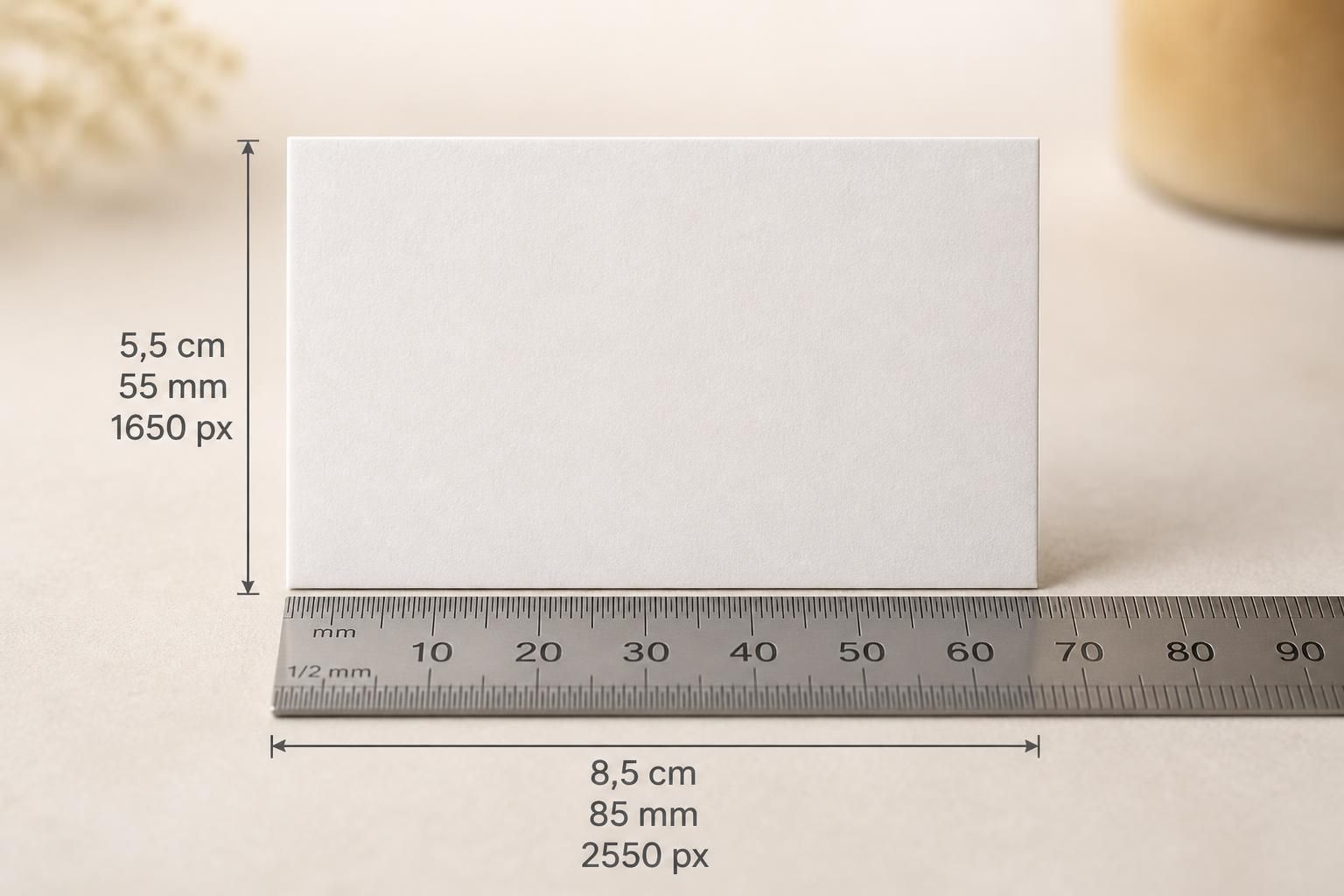 découvrez les tailles standards des cartes de visite en centimètres, millimètres et pixels pour créer des cartes professionnelles adaptées à tous vos besoins.